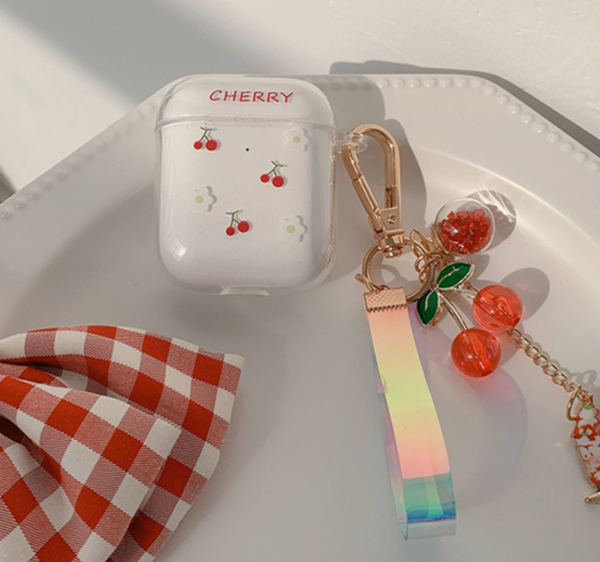 CHERRY! AIRPODS CASE KEYRING付【予約】