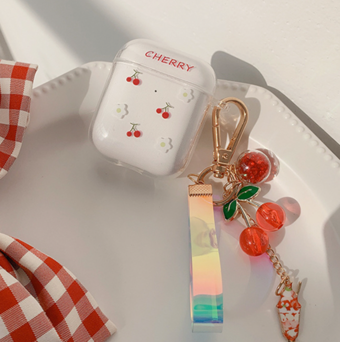 CHERRY! AIRPODS CASE KEYRING付【予約】