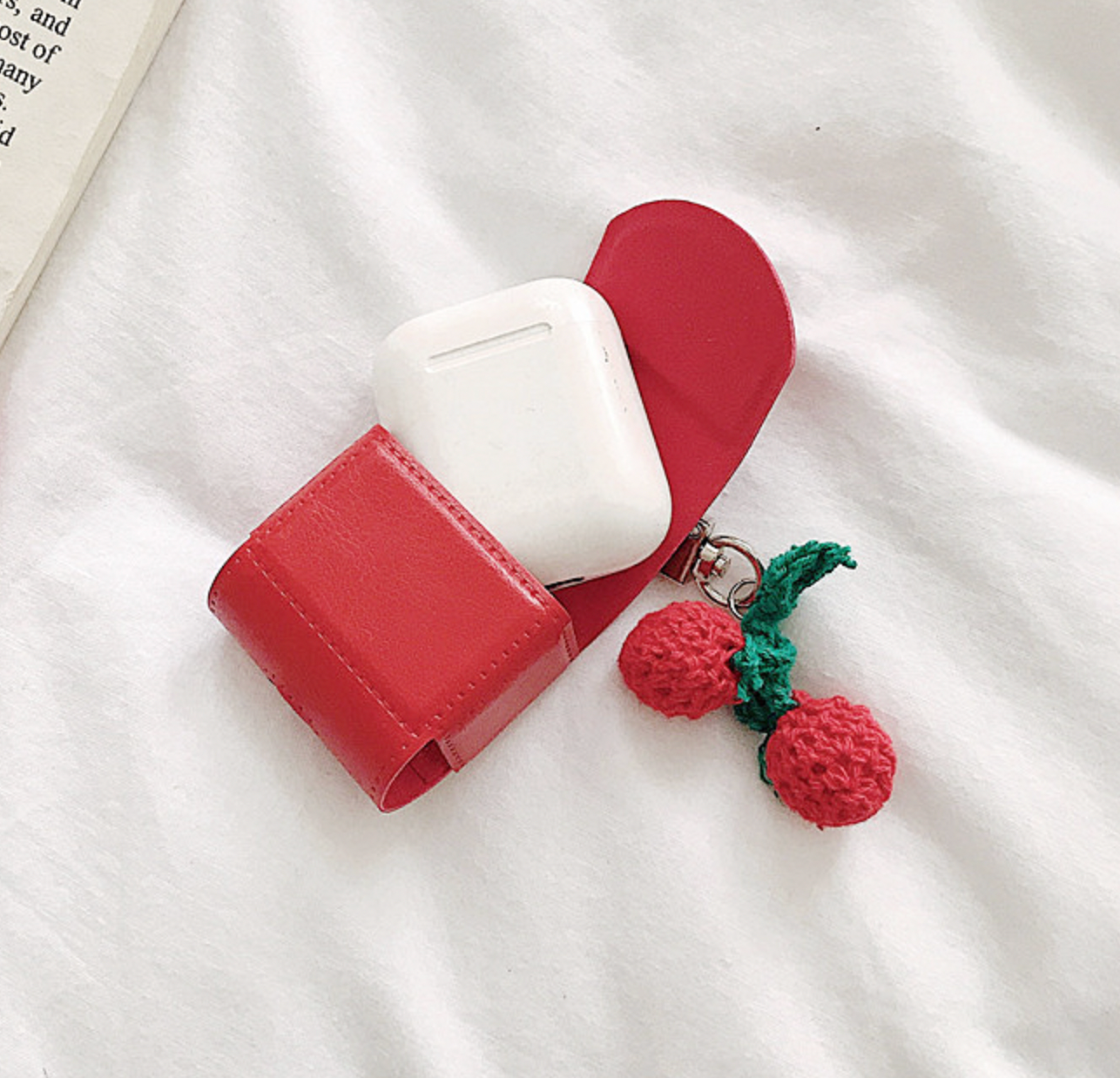 RED CHERRY AIRPODS CASE