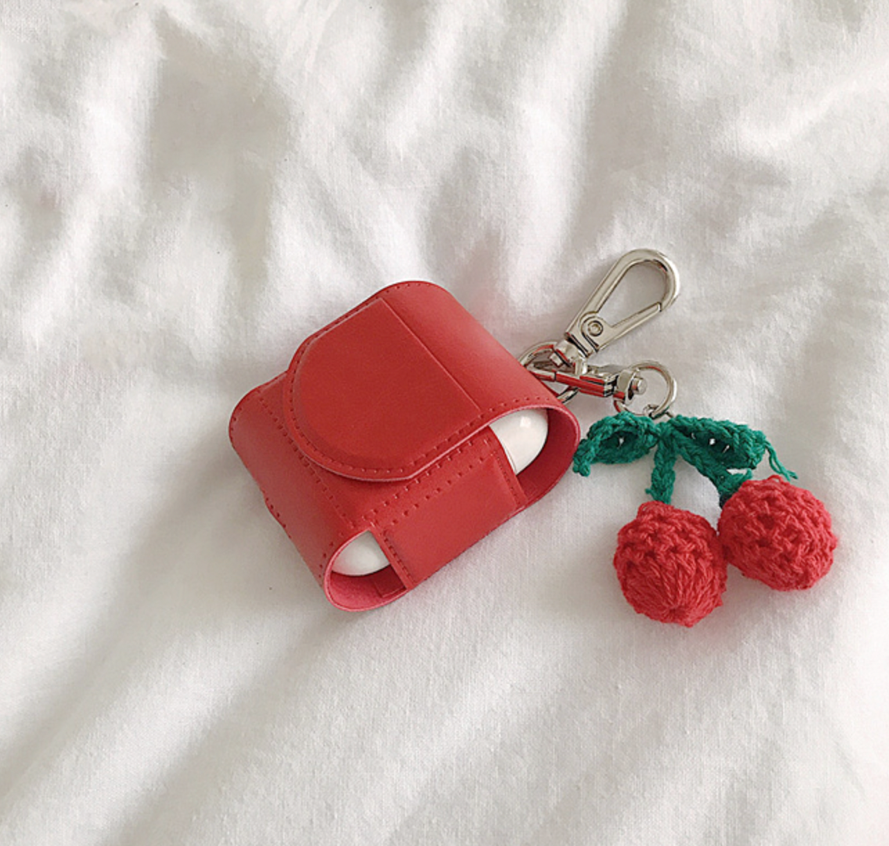 RED CHERRY AIRPODS CASE
