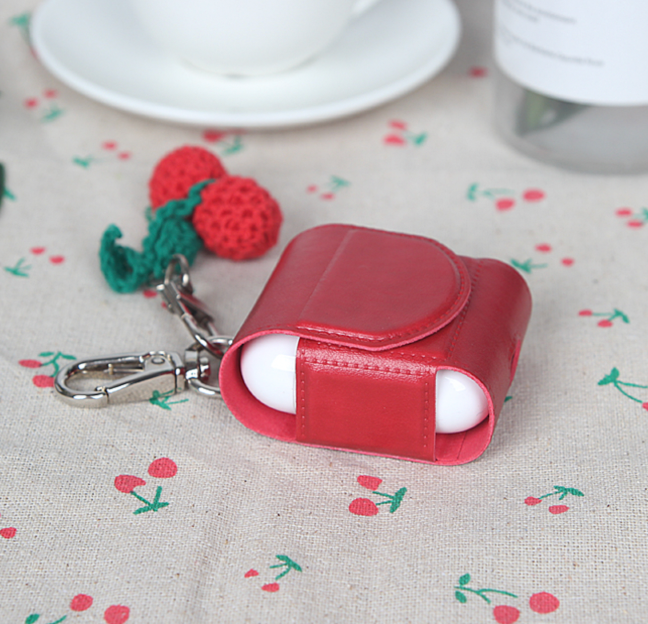 RED CHERRY AIRPODS CASE