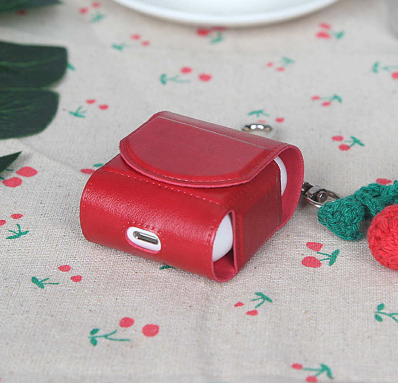 RED CHERRY AIRPODS CASE