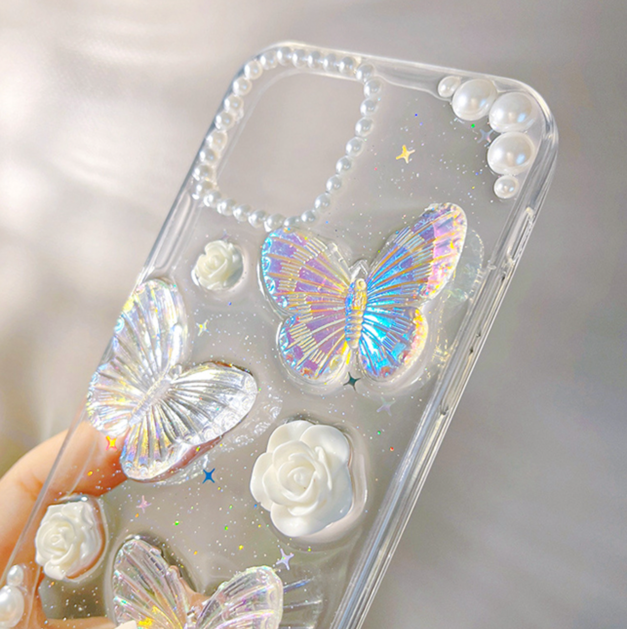 CRYSTAL BUTTERFLY iPhone CASE