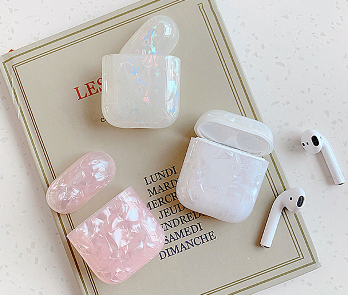 STONE MARBLE AIRPODS CASE